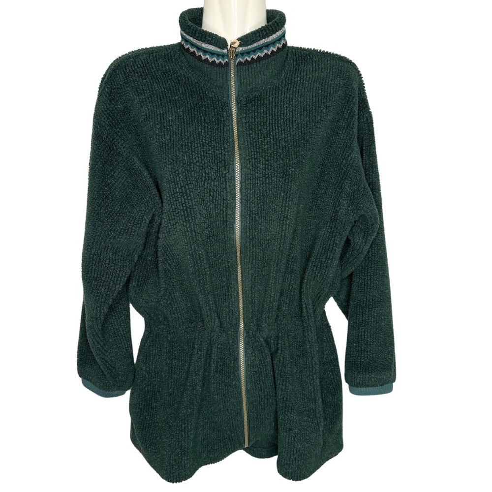 Vintage Columbia Sportswear Women's Green Zip Up Jacket Small